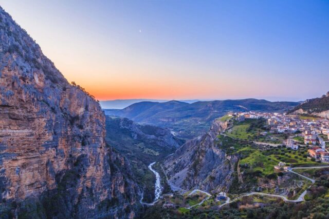 Civita and the Raganello canyon
